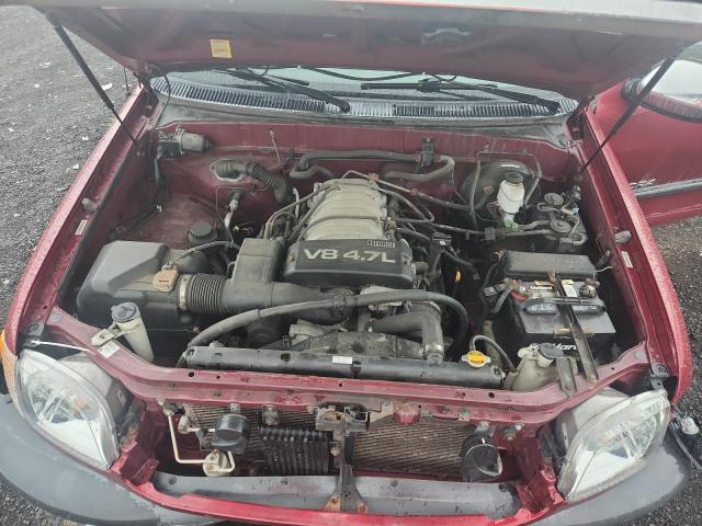 5TBBT44182S223955 - 2002 TOYOTA TUNDRA ACCESS CAB RED photo 11