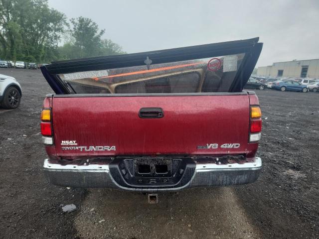 5TBBT44182S223955 - 2002 TOYOTA TUNDRA ACCESS CAB RED photo 6
