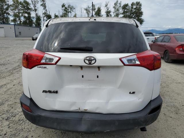 2T3ZFREV0DW046220 - 2013 TOYOTA RAV4 LE WHITE photo 6