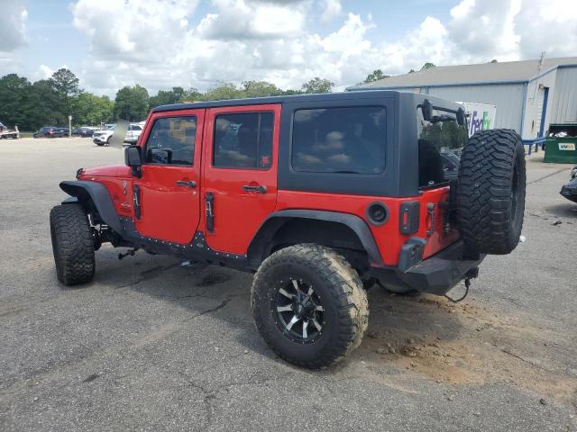 1C4BJWDG6EL327007 - 2014 JEEP WRANGLER U SPORT RED photo 2