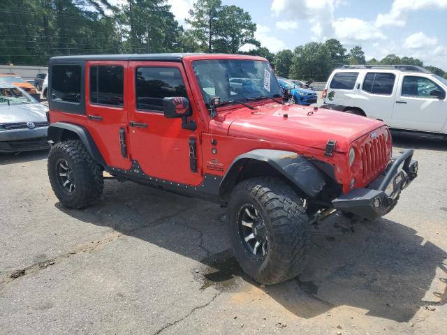1C4BJWDG6EL327007 - 2014 JEEP WRANGLER U SPORT RED photo 4