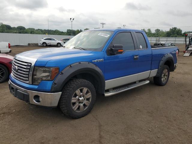 1FTFX1EV5AFD59780 - 2010 FORD F150 SUPER CAB BLUE photo 1