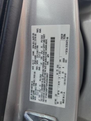 1FMCU0F73HUD03957 - 2017 FORD ESCAPE S SILVER photo 13