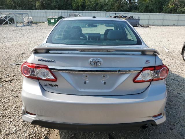 2T1BU4EE6DC011346 - 2013 TOYOTA COROLLA BASE SILVER photo 6