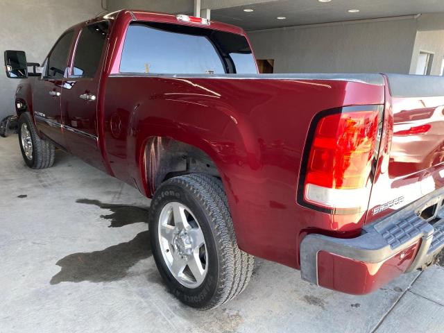 1GT125E82EF140596 - 2014 GMC SIERRA K2500 DENALI BURGUNDY photo 3