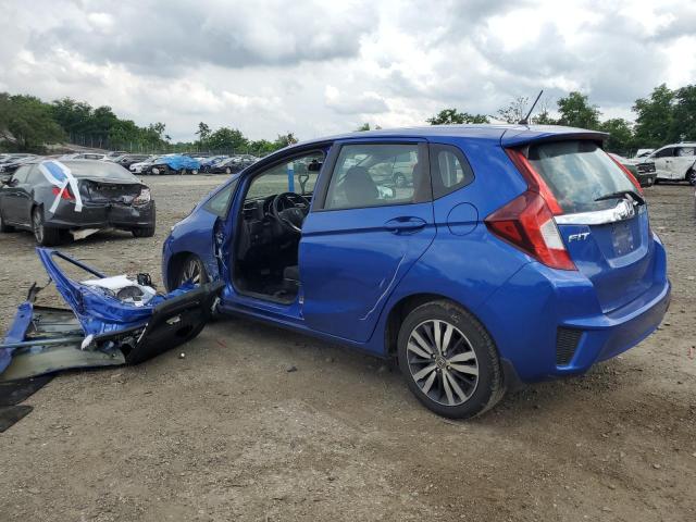 3HGGK5H86FM734617 - 2015 HONDA FIT EX BLUE photo 2