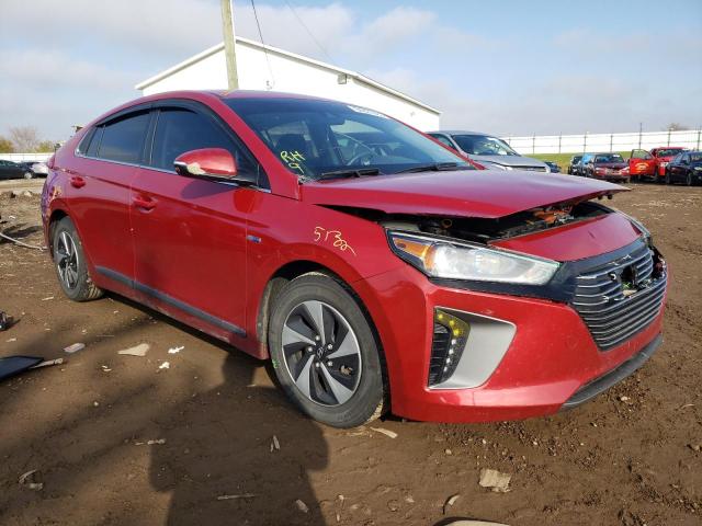 KMHC75LC7KU106643 - 2019 HYUNDAI IONIQ SEL RED photo 1