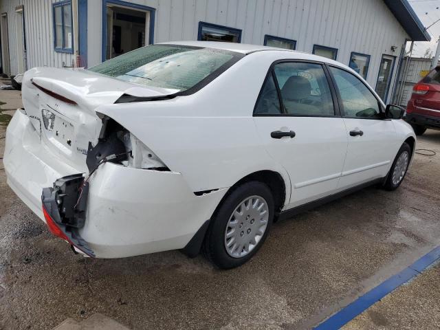 1HGCM56167A014148 - 2007 HONDA ACCORD VALUE WHITE photo 3