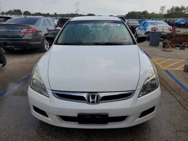 1HGCM56167A014148 - 2007 HONDA ACCORD VALUE WHITE photo 5