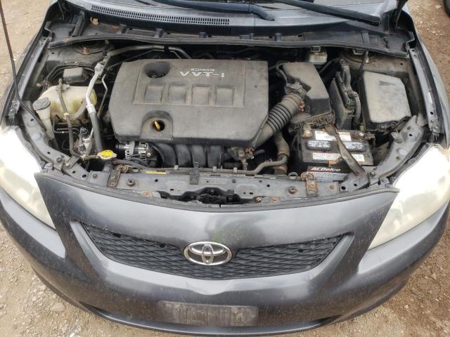 1NXBU4EE1AZ373756 - 2010 TOYOTA COROLLA BASE GRAY photo 11