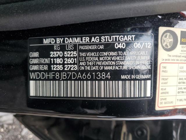 WDDHF8JB7DA661384 - 2013 MERCEDES-BENZ E 350 4MATIC BLACK photo 12