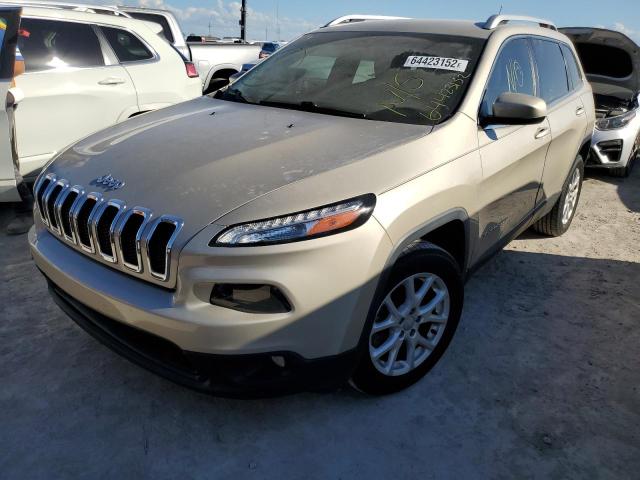 1C4PJLCB8FW517580 - 2015 JEEP CHEROKEE LATITUDE TAN photo 2