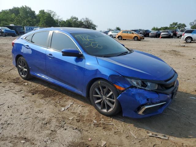 19XFC1F35LE216124 - 2020 HONDA CIVIC EX BLUE photo 4