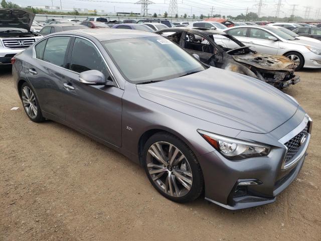 JN1EV7AR6KM551495 - 2019 INFINITI Q50 LUXE Сұр фото 4