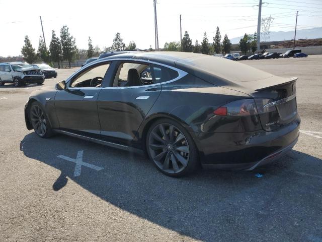 5YJSA1DP3CFS00606 - 2012 TESLA MODEL S BLACK photo 2