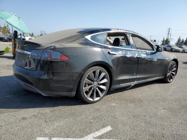 5YJSA1DP3CFS00606 - 2012 TESLA MODEL S BLACK photo 3