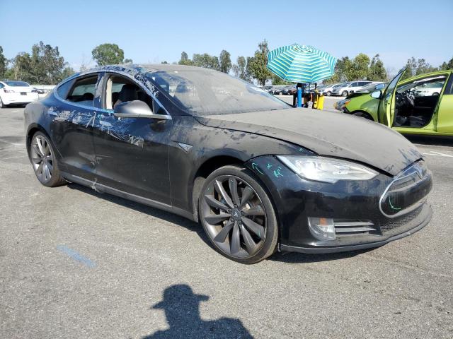 5YJSA1DP3CFS00606 - 2012 TESLA MODEL S BLACK photo 4