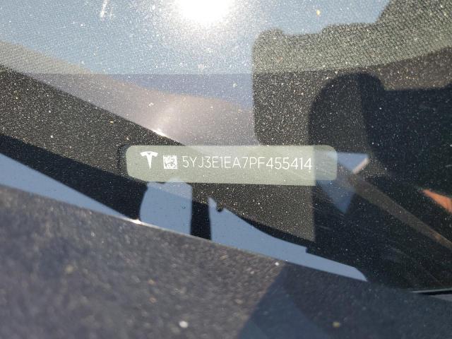 5YJ3E1EA7PF455414 - 2023 TESLA MODEL 3 رمادي صورة 12