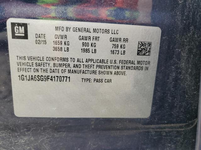 1G1JA6SG9F4170771 - 2015 CHEVROLET SONIC LS BLUE photo 12