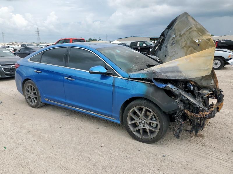 5NPE34AB4JH668523 - 2018 HYUNDAI SONATA SPORT Mavi fotoğraf 4