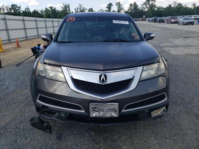 2HNYD2H48BH517503 - 2011 ACURA MDX TECHNOLOGY GRAY photo 5