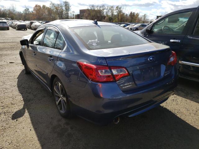 4S3BNAN65H3017089 - 2017 SUBARU LEGACY 2.5I LIMITED BLUE photo 3