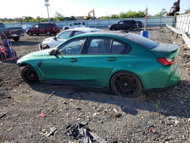 WBS33AY01MFL25735 - 2021 BMW M3 COMPETITION მწვანე ფოტო 2