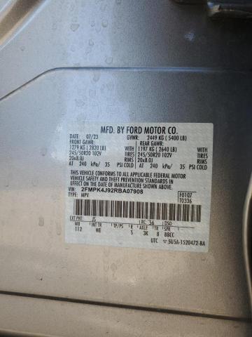2FMPK4J92RBA07908 - 2024 FORD EDGE SEL Silber Foto 13