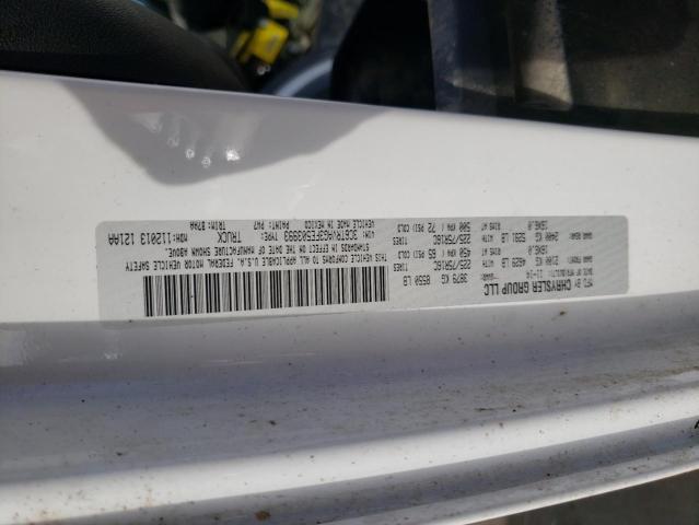 3C6TRVAG3FE503993 - 2015 RAM PROMASTER 1500 STANDARD WHITE photo 13