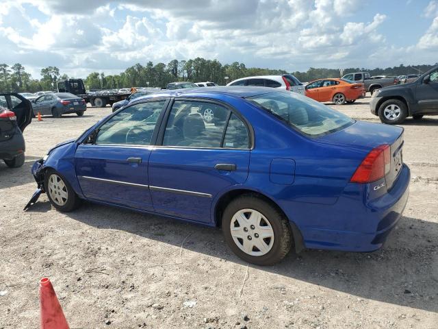 1HGES16474L005850 - 2004 HONDA CIVIC DX BLUE photo 2