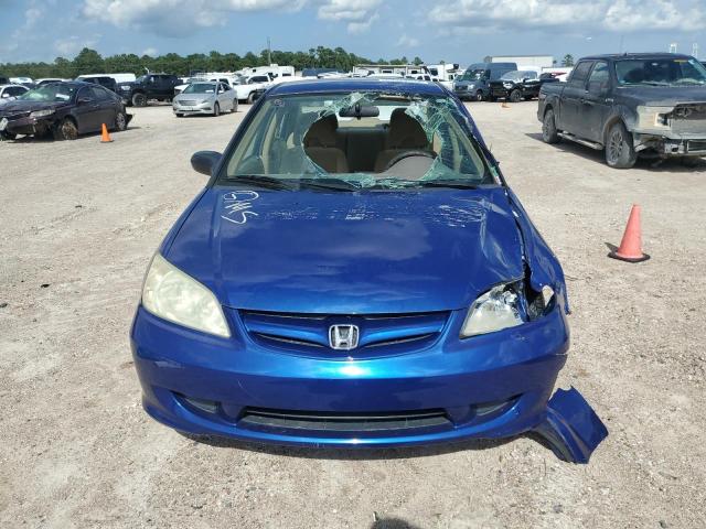 1HGES16474L005850 - 2004 HONDA CIVIC DX BLUE photo 5