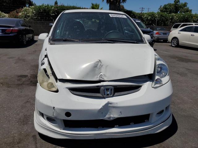 JHMGD38667S068524 - 2007 HONDA FIT S WHITE photo 5