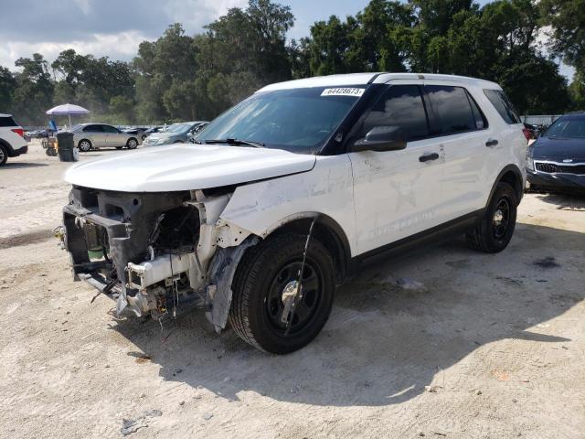 1FM5K8AR9JGB68543 - 2018 FORD EXPLORER POLICE INTERCEPTOR WHITE photo 1