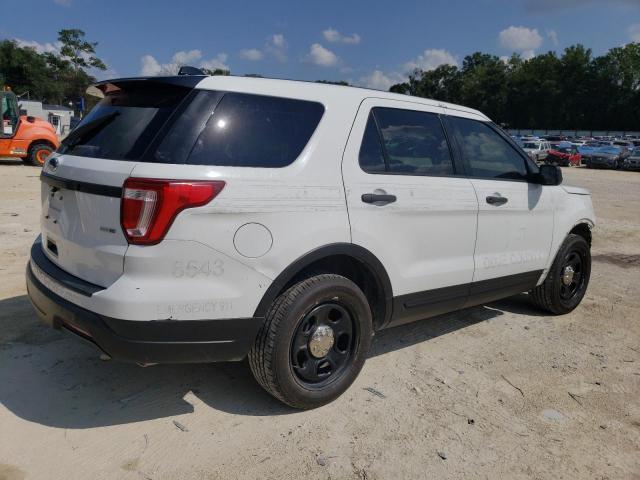 1FM5K8AR9JGB68543 - 2018 FORD EXPLORER POLICE INTERCEPTOR WHITE photo 3