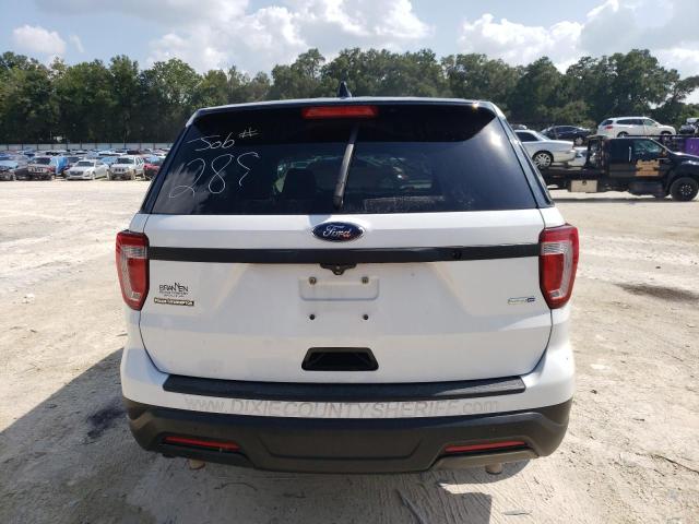 1FM5K8AR9JGB68543 - 2018 FORD EXPLORER POLICE INTERCEPTOR 白色 照片 6