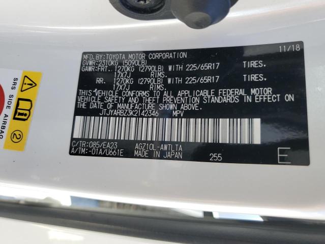 JTJYARBZ3K2142346 - 2019 LEXUS NX 300 BASE Ağ foto 13