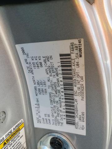 4A3AL25F09E012151 - 2009 MITSUBISHI ECLIPSE SPYDER GS 银色 照片 12