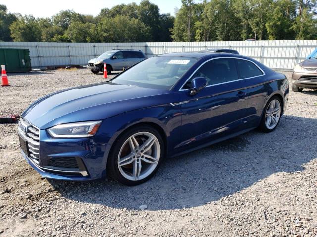 WAUTNAF52JA128546 - 2018 AUDI A5 PREMIUM PLUS S-LINE BLUE photo 1