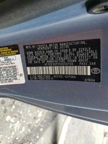 4T1CE30P25U556156 - 2005 TOYOTA CAMRY SOLA SE BLUE photo 13