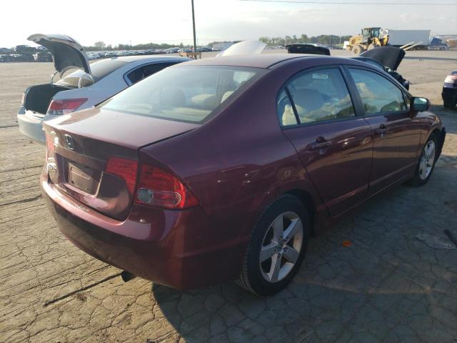 1HGFA16818L102784 - 2008 HONDA CIVIC EX BURGUNDY photo 3