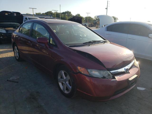 1HGFA16818L102784 - 2008 HONDA CIVIC EX BURGUNDY photo 4