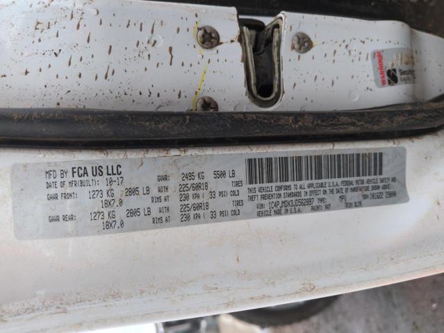 1C4PJMDX3JD562897 - 2018 JEEP CHEROKEE LIMITED 白色 照片 12