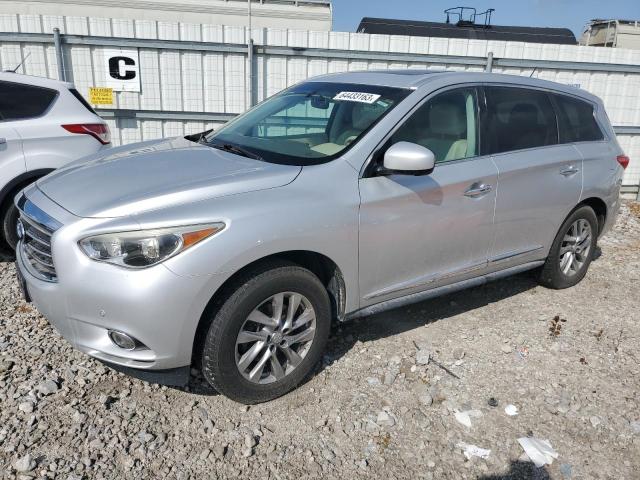 5N1AL0MM6DC332131 - 2013 INFINITI JX35 SILVER photo 1