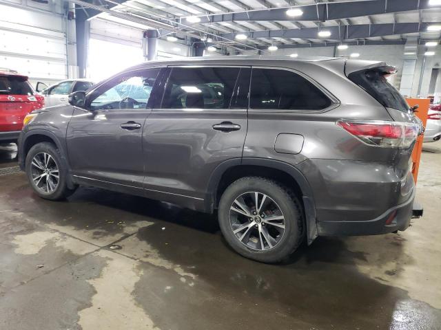 5TDJKRFHXGS296913 - 2016 TOYOTA HIGHLANDER XLE Silber Foto 2