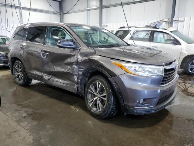 5TDJKRFHXGS296913 - 2016 TOYOTA HIGHLANDER XLE Silber Foto 4