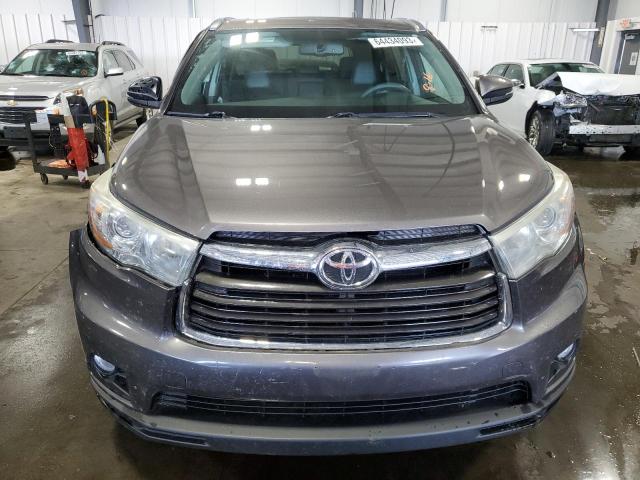 5TDJKRFHXGS296913 - 2016 TOYOTA HIGHLANDER XLE Silber Foto 5