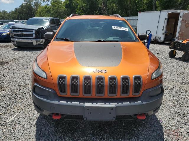 1C4PJMBS6EW257069 - 2014 JEEP CHEROKEE TRAILHAWK ORANGE photo 5