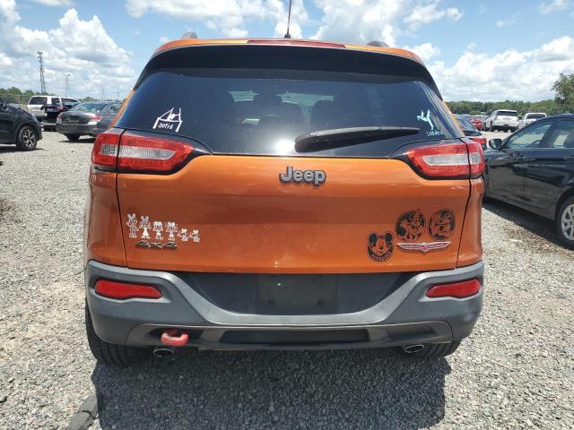 1C4PJMBS6EW257069 - 2014 JEEP CHEROKEE TRAILHAWK ORANGE photo 6