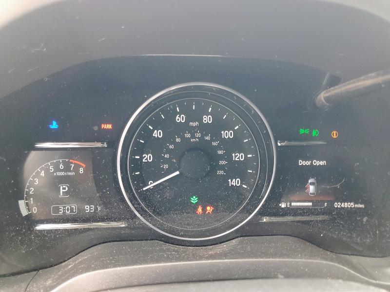 3CZRU5H76MM722161 - 2021 HONDA HR-V EXL WHITE photo 9