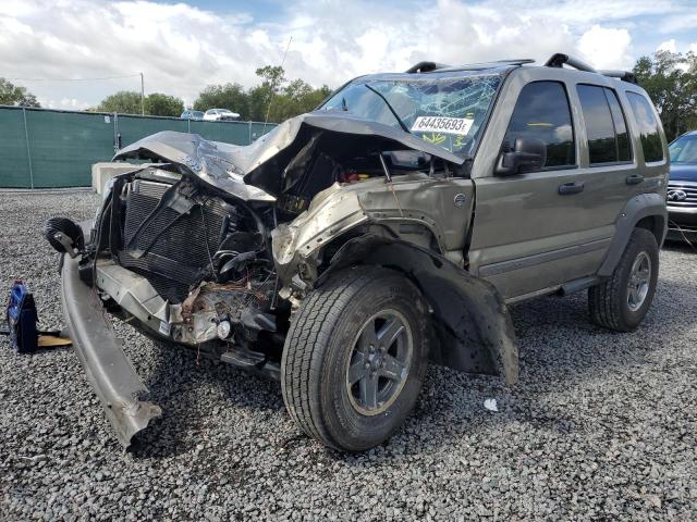 1J8GL38K85W666873 - 2005 JEEP LIBERTY RENEGADE BEIGE photo 1